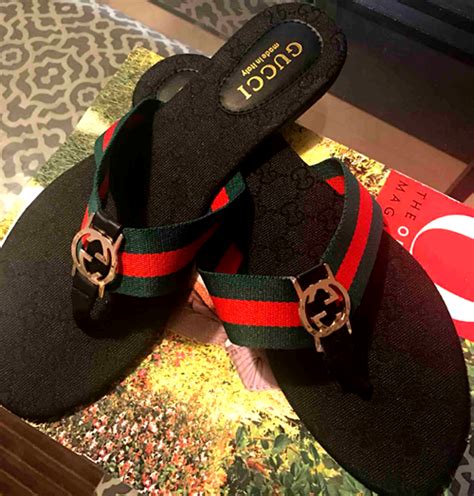 gucci flip flops replica women's|gucci flip flops price.